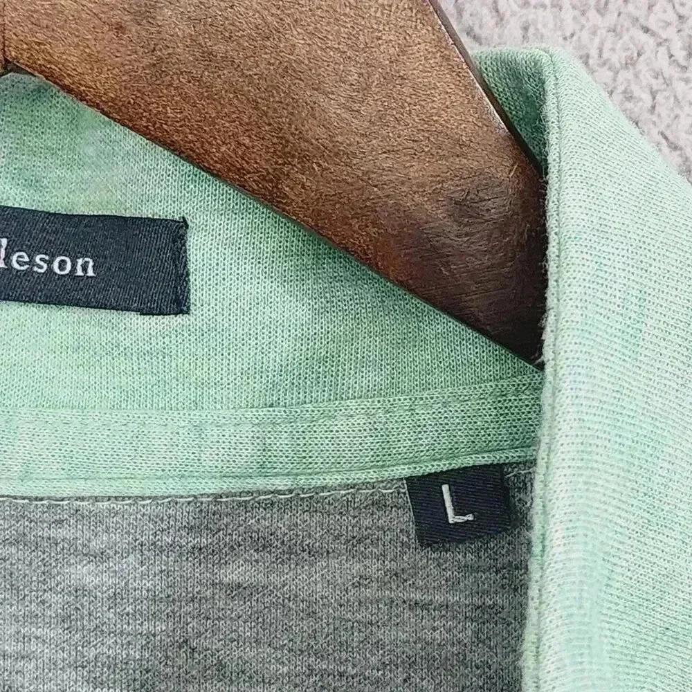 Turtleson Men's Polo Long sleeve Sweatshirt Size L Mock Zip up - Picture 6 of 8